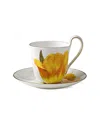 ROYAL COPENHAGEN ROYAL COPENHAGEN 8.5OZ FLORA TULIP CUP & SAUCER