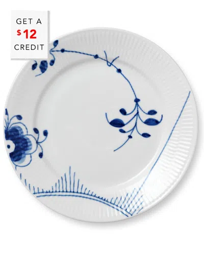 Royal Copenhagen 8.75in Fluted Mega Salad Plate With $12 Credit