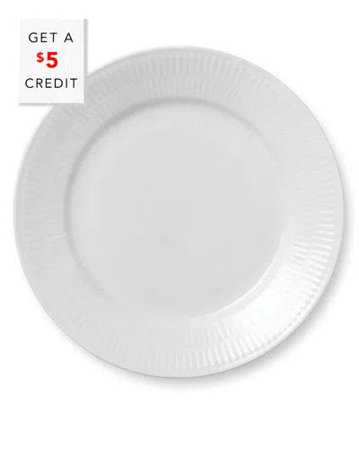 Royal Copenhagen 8.75in Fluted Salad Platewith $5 Credit In White