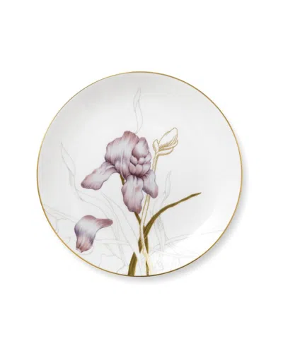 Royal Copenhagen 8.75in Iris Flora Salad Plate In Brown