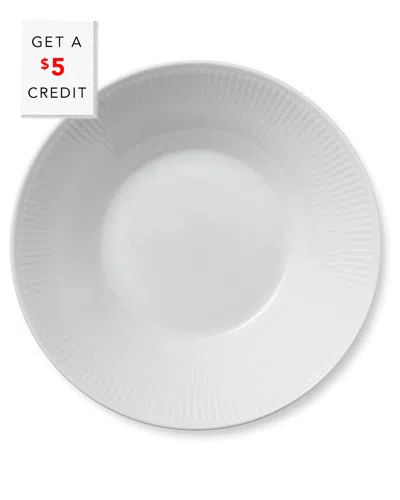 Royal Copenhagen 9.5in Fluted Pasta Bowl With $5 Credit