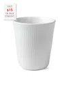 Royal Copenhagen 9.75oz White Fluted Thermal Cup With $15 Credit