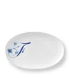 Royal Copenhagen Alphabet Coll Oval Assiette In White