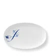 Royal Copenhagen Alphabet Coll Oval Assiette In Blue