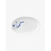 Royal Copenhagen Alphabet F Hand-painted Porcelain Serving Plate 23cm