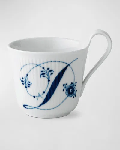 Royal Copenhagen Alphabet Fluted Mug In White