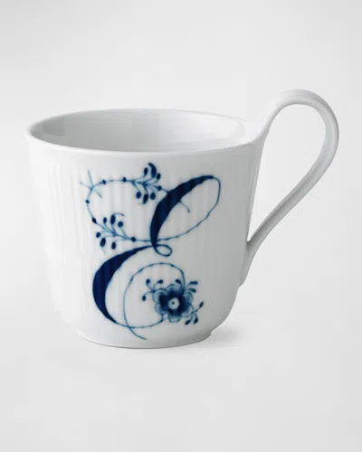 Royal Copenhagen Alphabet Fluted Mug In White