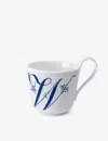 Royal Copenhagen Alphabet W Porcelain Mug 10cm