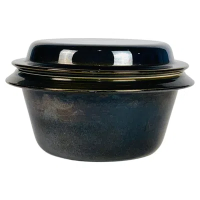 Pre-owned Royal Copenhagen Aluminia Faience Black Bowl, 1950s