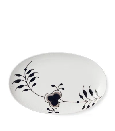Royal Copenhagen Black Fluted Mega Oval Dish