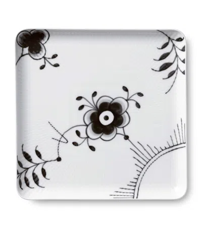 Royal Copenhagen Black Fluted Mega Square Plate
