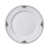 Royal Copenhagen Black Lace Dessert Plate In White