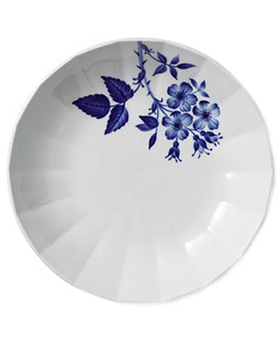 Royal Copenhagen Blomst Rose Porcelain Deep Plate 24cm In Blue And White
