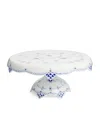 Royal Copenhagen Blue Fluted Full Lace Cake Stand In Blue