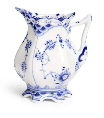 Royal Copenhagen Blue Fluted Full Lace Cream Jug