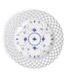 Royal Copenhagen Blue Fluted Full Lace Plate In Blue