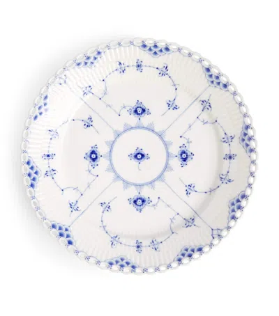 Royal Copenhagen Blue Fluted Full Lace Plate