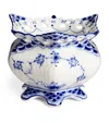Royal Copenhagen Blue Fluted Full Lace Sugar Bowl In Blue