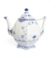 Royal Copenhagen Blue Fluted Full Lace Teapot In Blue