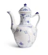 Royal Copenhagen Blue Fluted Half Lace Coffee Pot In Blue