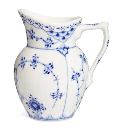 Royal Copenhagen Blue Fluted Half Lace Cream Jug