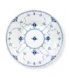 Royal Copenhagen Blue Fluted Half Lace Porcelain Deep Plate 24cm In Blue