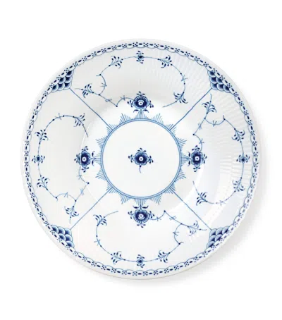 Royal Copenhagen Blue Fluted Half Lace Deep Plate