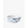 Royal Copenhagen Blue Fluted Half Lace Deep Porcelain Bowl 14.4cm In Blue