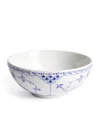 Royal Copenhagen Blue Fluted Half Lace Korean Deep Bowl In Blue