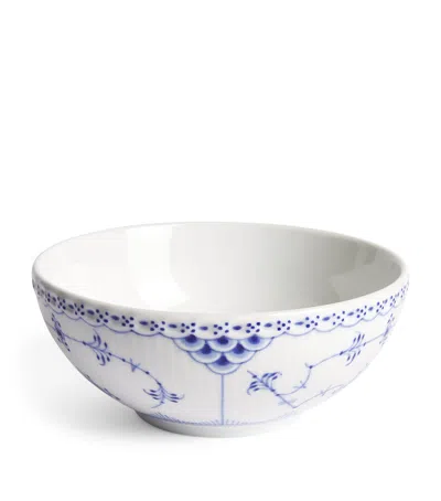 Royal Copenhagen Blue Fluted Half Lace Korean Deep Bowl