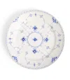 Royal Copenhagen Blue Fluted Half Lace Plate In Blue