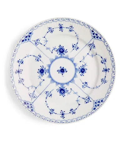ROYAL COPENHAGEN BLUE FLUTED HALF LACE PLATE