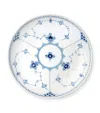 Royal Copenhagen Blue Fluted Half Lace Shallow Bowl In Blue