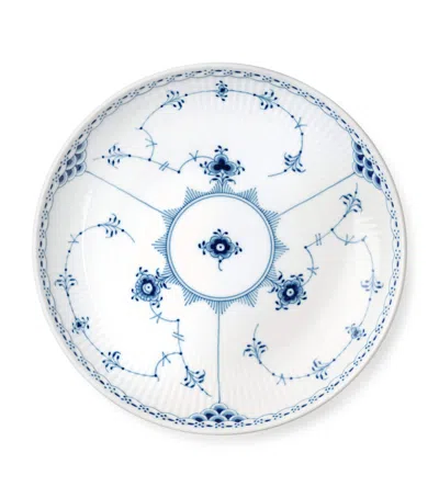 Royal Copenhagen Blue Fluted Half Lace Shallow Bowl