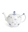 Royal Copenhagen Blue Fluted Half Lace Teapot In Blue