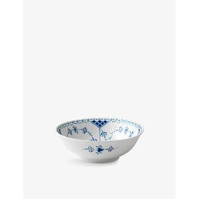 Royal Copenhagen Blue Fluted Hl Porcelain Bowl 350ml In White
