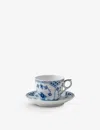 Royal Copenhagen Blue Fluted Lace Porcelain Cup And Saucer Set