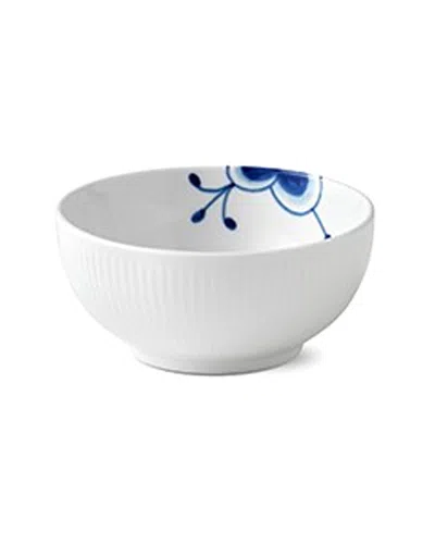 Royal Copenhagen Blue Fluted Mega Bowl In White