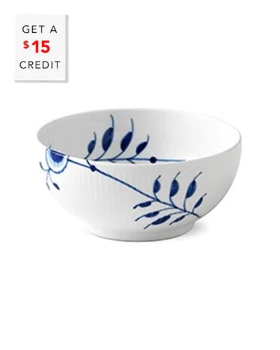 ROYAL COPENHAGEN ROYAL COPENHAGEN BLUE FLUTED MEGA BOWL WITH $15 CREDIT
