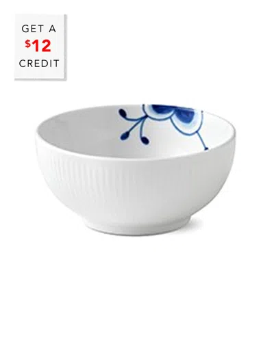 Royal Copenhagen Blue Fluted Mega Bowlwith $12 Credit In White