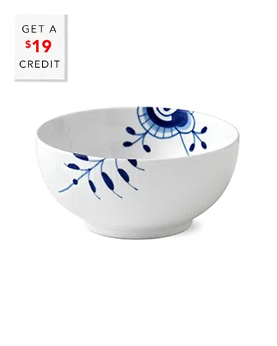 Royal Copenhagen Blue Fluted Mega Bowlwith $19 Credit In White