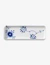 Royal Copenhagen Blue Fluted Mega Floral-pattern Porcelain Dish 36cm