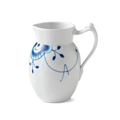 Royal Copenhagen "blue Fluted Mega" Porcelain Jug In White