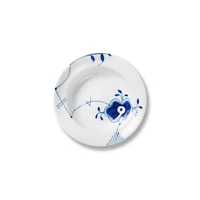 Royal Copenhagen Blue Fluted Mega Rim Soup Plate #6 In Two Tone