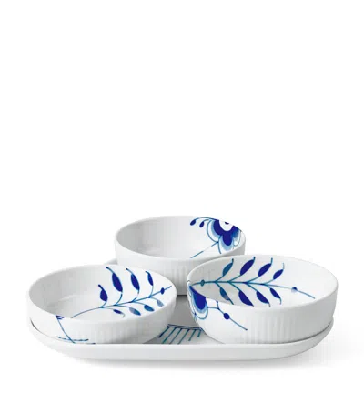 Royal Copenhagen Blue Fluted Mega Serving Set
