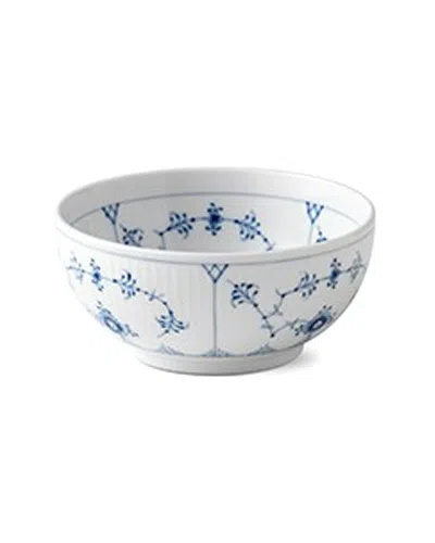 Royal Copenhagen Blue Fluted Plain Bowl In Gold