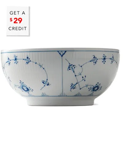 Royal Copenhagen Blue Fluted Plain Bowlwith $29 Credit