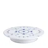 Royal Copenhagen Blue Footed Cake Plate In Blue/white