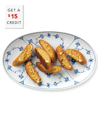 Royal Copenhagen Blue Fluted Plain Oval Accent Dish In Nocolor