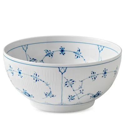 Royal Copenhagen Blue Fluted Plain Round Bowl, Large In Blue/white